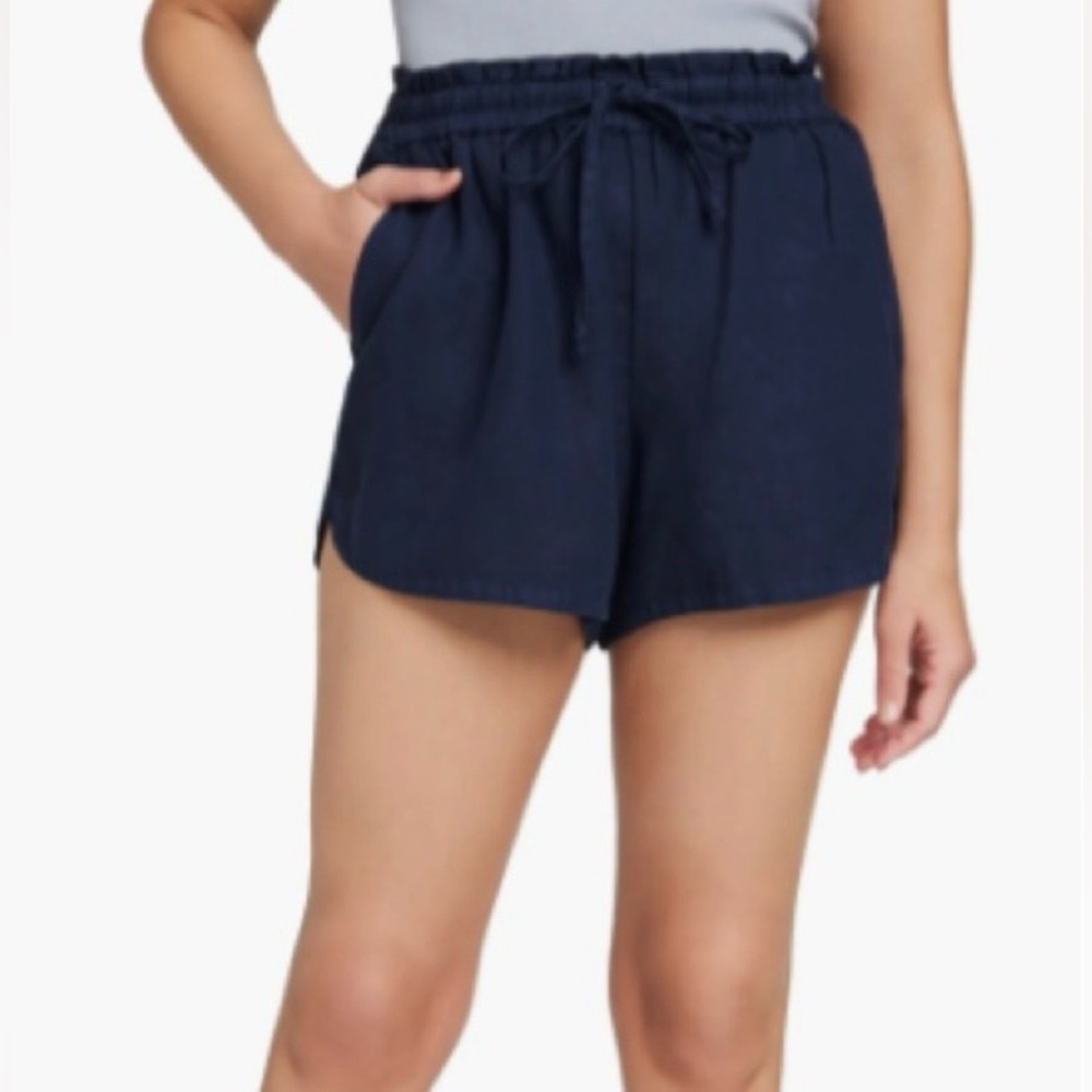 Faherty High Waist Navy Women's Shorts